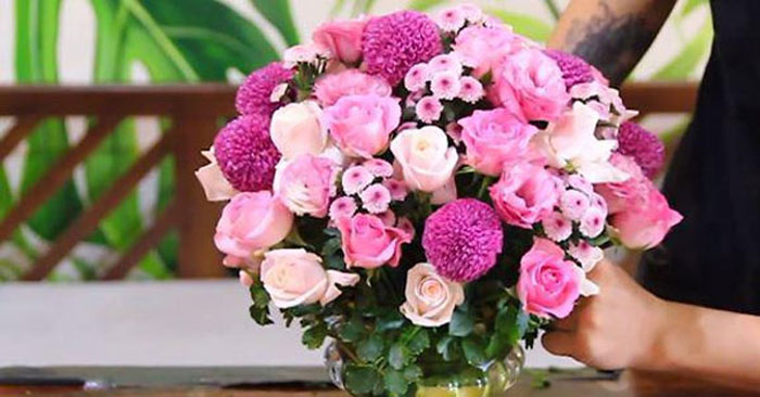10+ Cách cắm hoa hồng đẹp ngày Tết - Trường THPT Phạm Hồng Thái