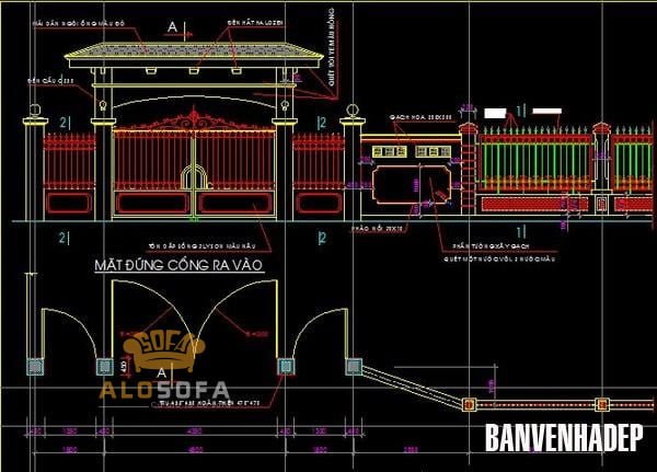 10 Bản vẽ cổng nhà đẹp nhất 2019 không thể bỏ qua