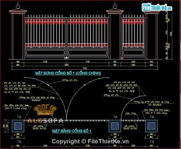 10-ban-ve-cong-nha-dep-nhat-2019-khong-the-bo-qua-10 10 Bản vẽ cổng nhà đẹp nhất 2019 không thể bỏ qua Kiến thức xây dựng 