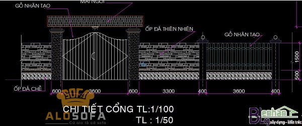 10-ban-ve-cong-nha-dep-nhat-2019-khong-the-bo-qua-3 10 Bản vẽ cổng nhà đẹp nhất 2019 không thể bỏ qua Kiến thức xây dựng 