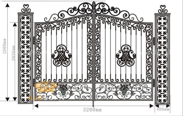 10-ban-ve-cong-nha-dep-nhat-2019-khong-the-bo-qua-7 10 Bản vẽ cổng nhà đẹp nhất 2019 không thể bỏ qua Kiến thức xây dựng 