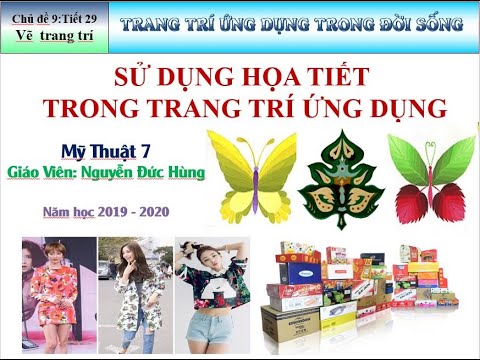 sử dụng họa tiết trong trang trí ứng dụng