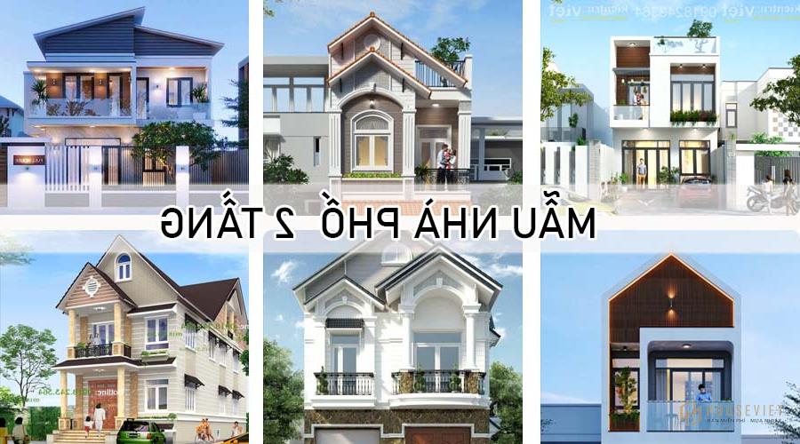 Top 50 Mẫu Nhà Phố 2 Tầng Đẹp Hiện Đại 2021 - Kiến Trúc Việt T06/2022