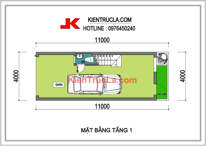 TƯ VẤN THIẾT KẾ NHÀ 4x11M