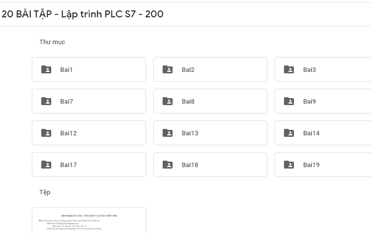 20 Bài Tập Lập Trình PLC S7-200: Hướng Dẫn Giải ... - PLCTECH