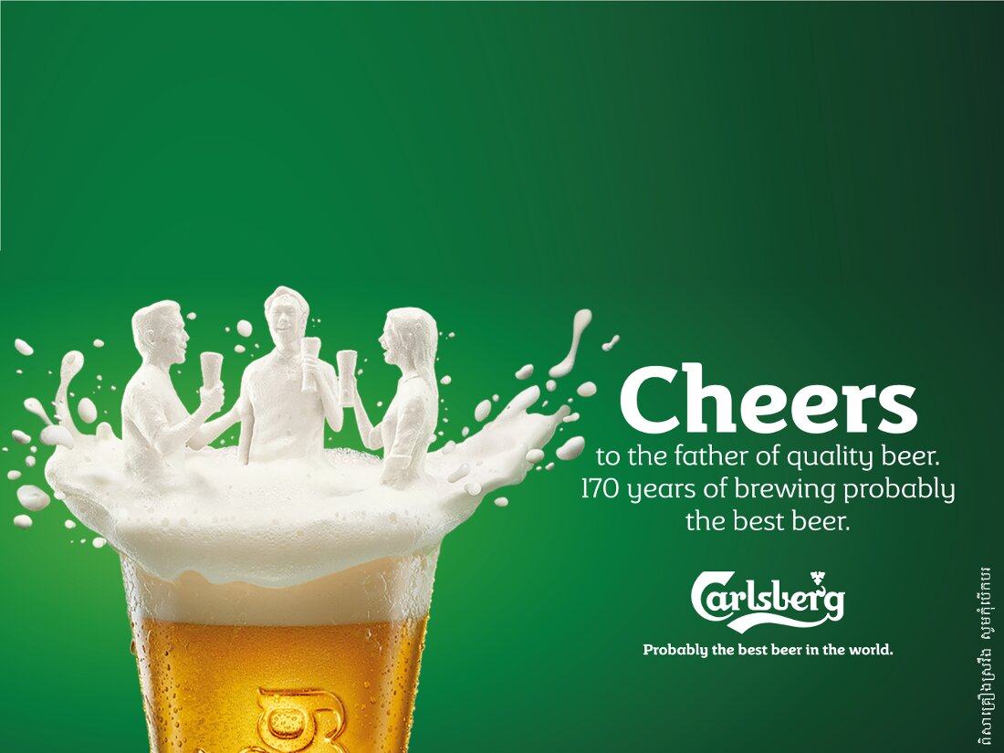 Carlsberg là một trong những thương hiệu bia hàng đầu thế giới