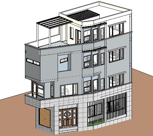 file revit nhà phố