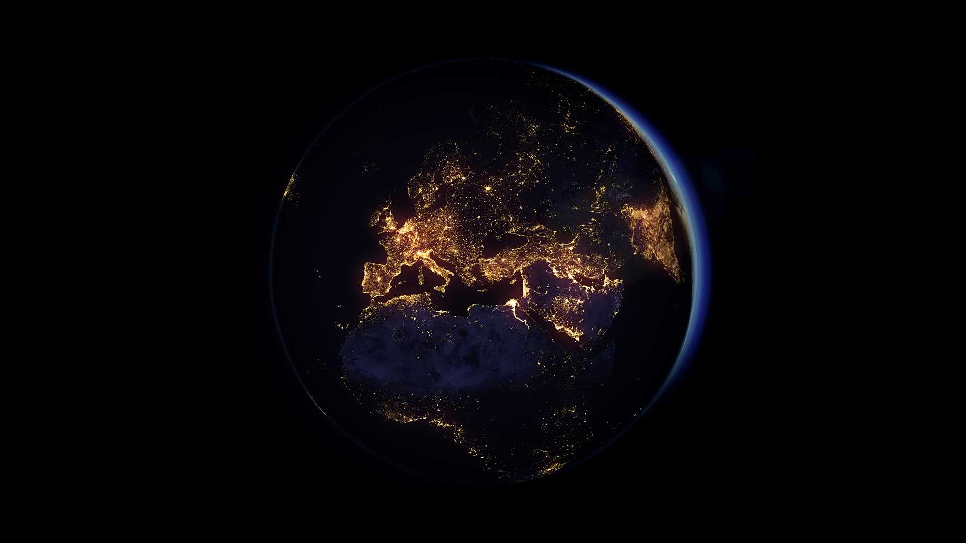 Ảnh Trái Đất buổi đêm chụp từ không gian đẹp nhất