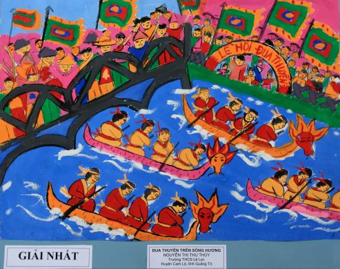 Lễ hội đua thuyền trên sông nước hoa