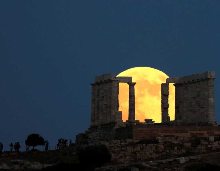 Ảnh trăng máu đẹptại đền Athens, Hy Lạp