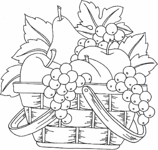 Dibujo de la bandeja de cinco frutas en la festividad del Tet