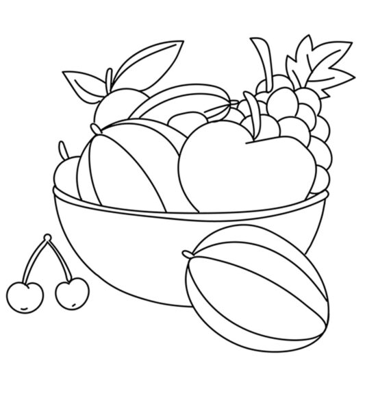 Pintura en blanco y negro de la bandeja de cinco frutas en la festividad del Tet