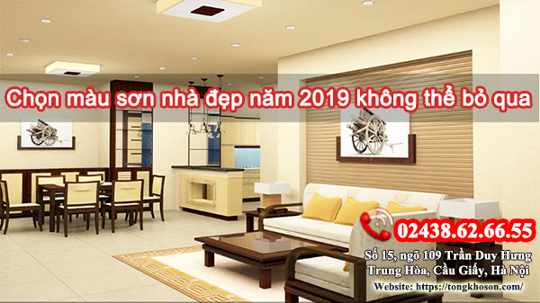 Chọn màu sơn nhà đẹp năm 2019 không thể bỏ qua |Tongkhoson.com