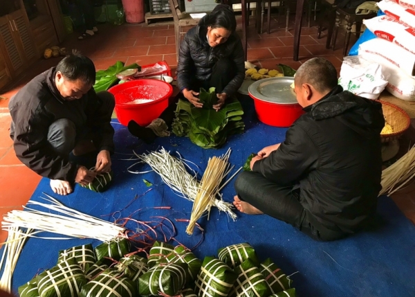 Bánh chưng Tranh Khúc đậm đà hương vị Tết cổ truyền