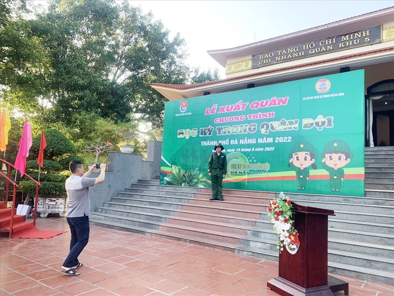 140 học sinh “nhập ngũ” trong học kỳ quân đội hè 2022 Đà Nẵng