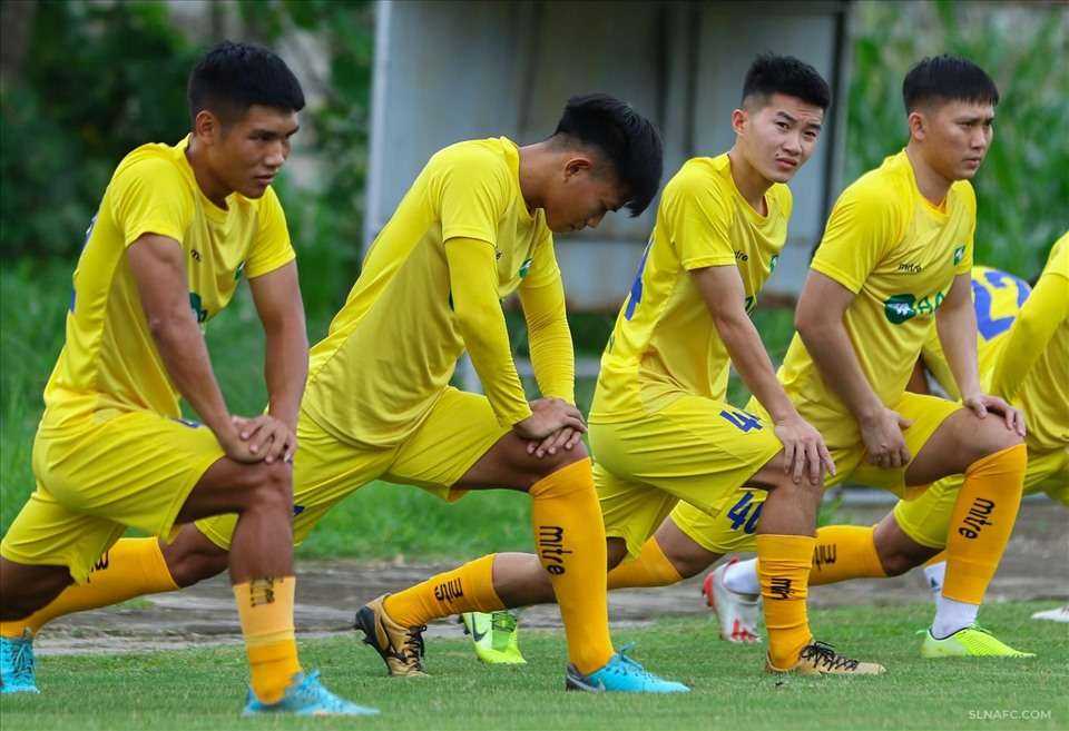 Đội bóng xứ Nghệ hướng đến trẻ hoá đội hình chuẩn bị cho mùa giải mới 2022. Ảnh: CLB SLNA