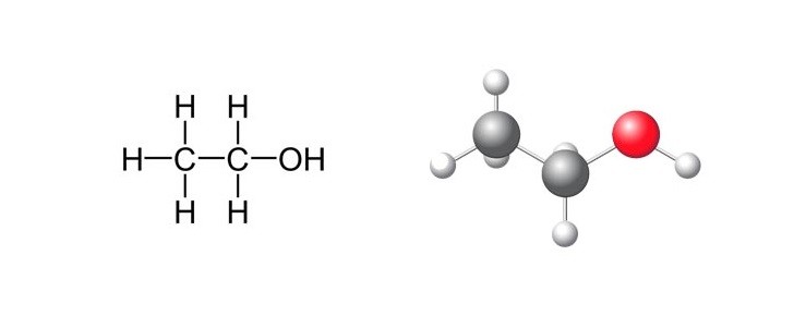 Ancol etylic có công thức là C2H5OH hoặc C2H6O