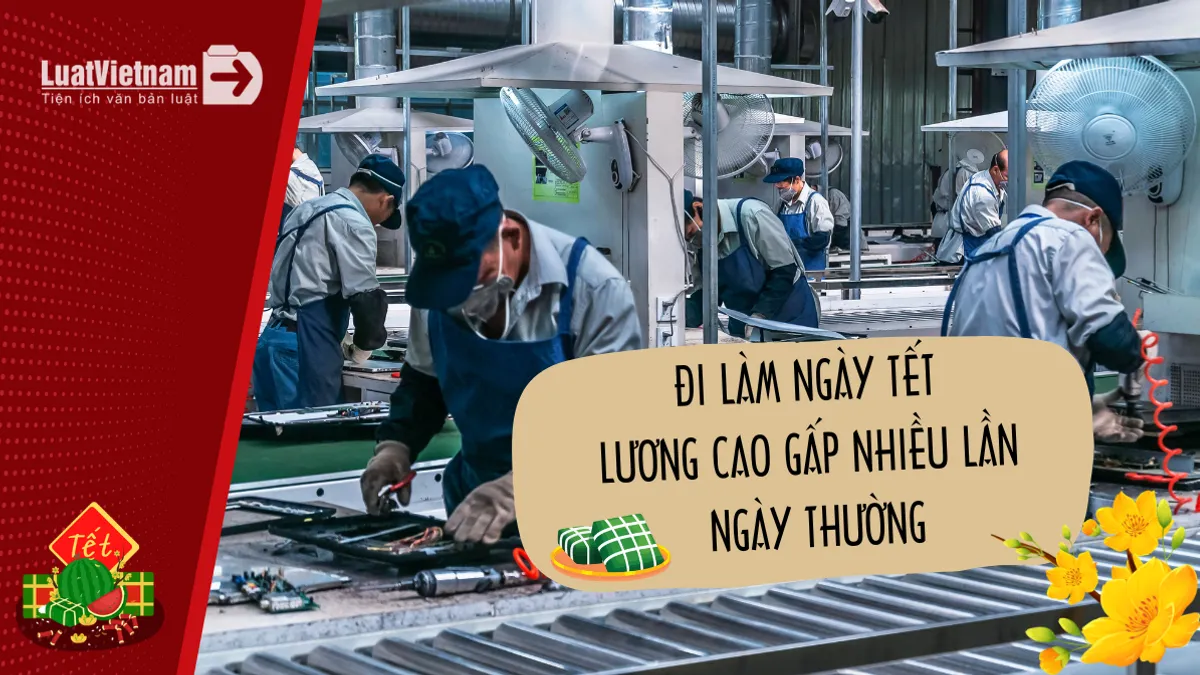 Người lao động đi làm ngày Tết tính lương thế nào?