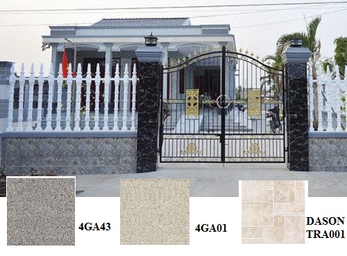 Gạch ốp trụ cổng 40x40