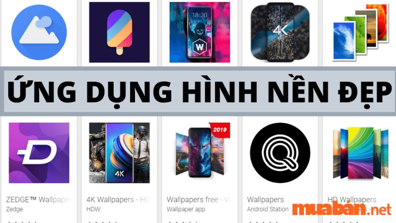 Top các ứng dụng hình nền điện thoại miễn phí