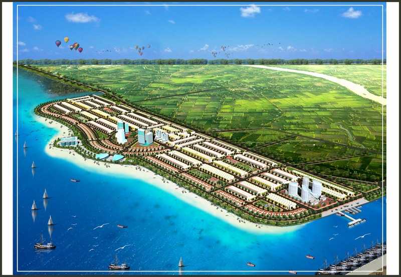 Phối cảnh tổng thể dự án Khu đô thị mới lấn biển Tây Bắc TP. Rạch Giá tại Kiên Giang