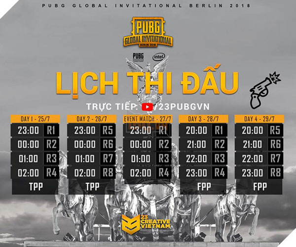 Lịch thi đấu PGI 2018