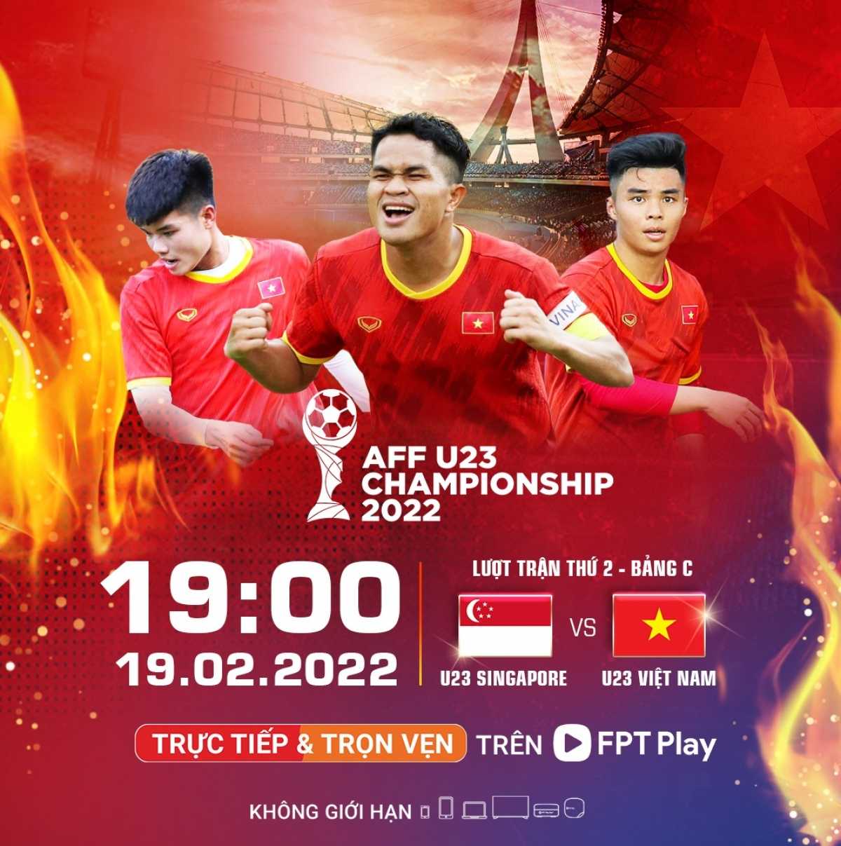 U23 Việt Nam đá trận ra quân U23 Đông Nam Á 2022 (Ảnh: FPT).