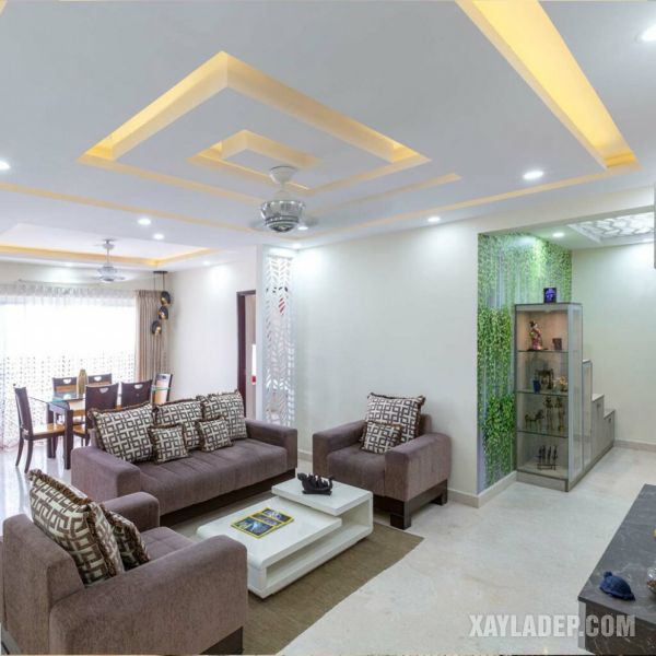 17 | mẫu trần thạch cao phòng khách 30m2