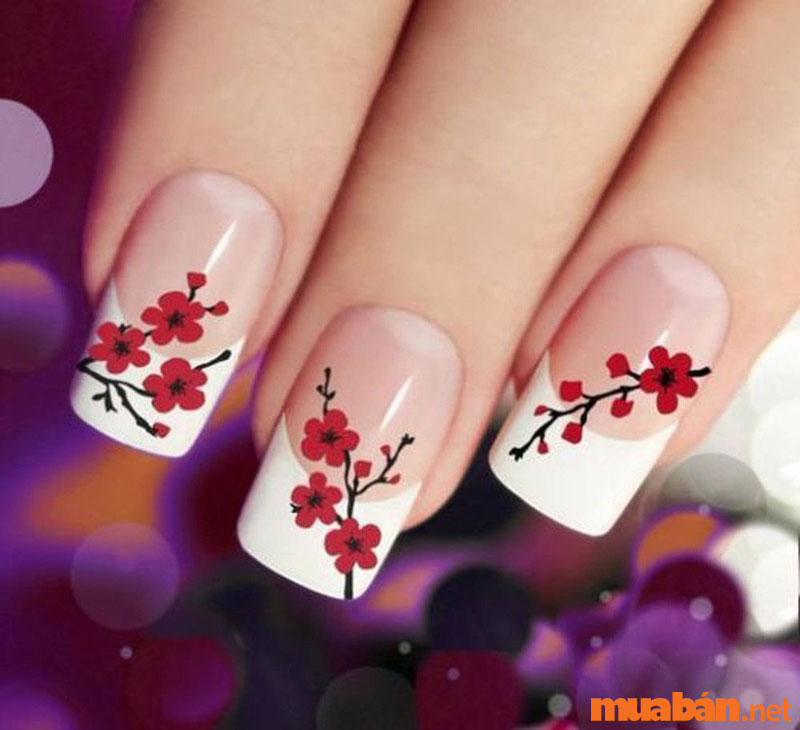 Mẫu nail xinh Tết Quý Mão 2023