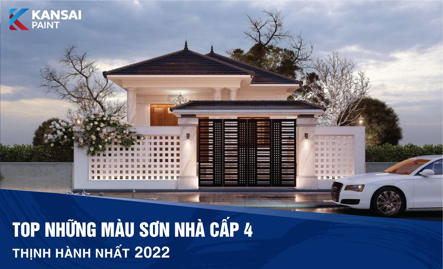 Sơn Nhà Cấp 4 Màu Gì Đẹp – Độc – Lạ Giúp Mở Rộng Không Gian