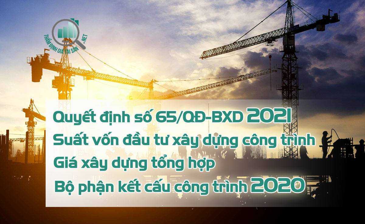 Suất vốn đầu tư xây dựng 2021