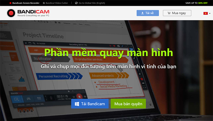 Phần mềm Bandicam