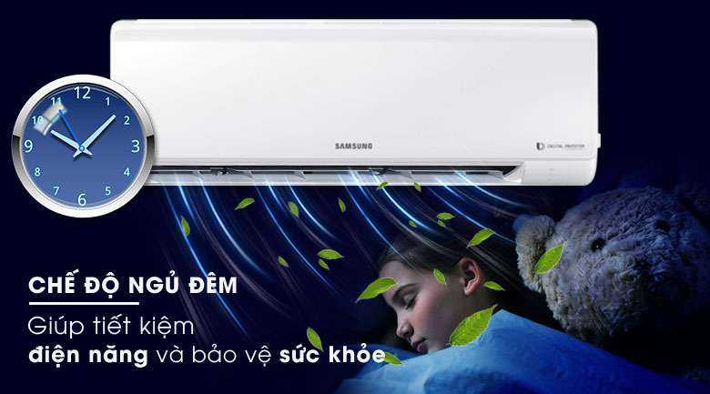 Chế độ ngủ đêm - Máy lạnh Samsung Inverter 1.0 HP AR10MVFHGWKNSV