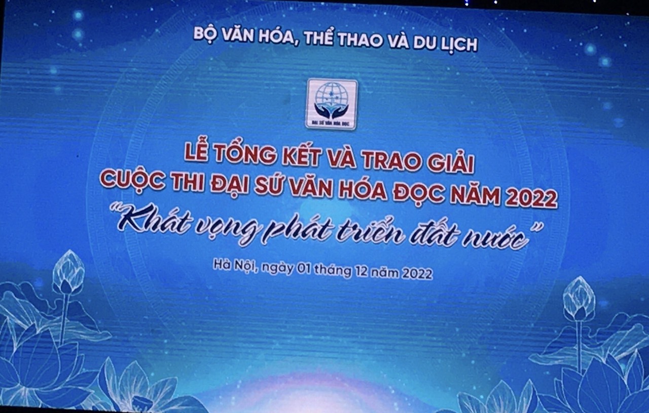 Đại sứ văn hoá đọc Trường Đại học Dược Hà Nội vinh dự lọt vào vòng chung kết Cuộc thi Đại sứ Văn hóa đọc năm 2022 do Bộ Văn hoá Thể thao và Du lịch tổ chức.