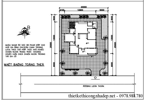 Bản vẽ chi tiết thiết kế kiến trúc nhà cấp 4 đẹp, nhà cấp 4 nông thôn