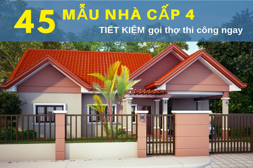 45+ mẫu nhà cấp 4 đẹp ở nông thôn HOT NHẤT 2018- ECOHOME