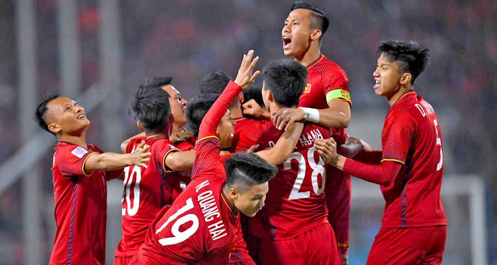 Đội tuyển Việt Nam tiếp tục dẫn đầu Đông Nam Á trên bảng xếp hạng FIFA