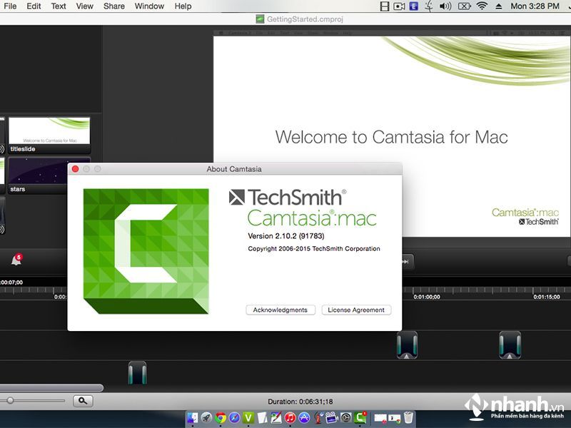 Camtasia phiên bản dành riêng cho Macbook là phần mềm hỗ trợ người dùng quay phim và chỉnh sửa các video