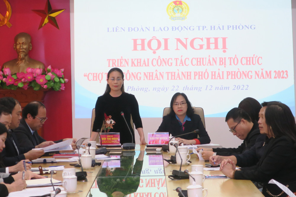Chương trình “Chợ Tết Công nhân thành phố Hải Phòng năm 2023” diễn ra từ ngày 5-8/1/2023 tại Cung Văn hóa Lao động Hữu nghị Việt Tiệp