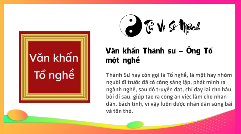 Văn khấn Thánh sư - Ông Tổ một nghề