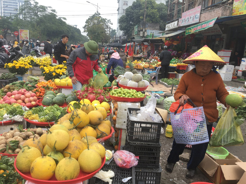 Chợ quê ngày Tết Sắc hương hồn quê Việt