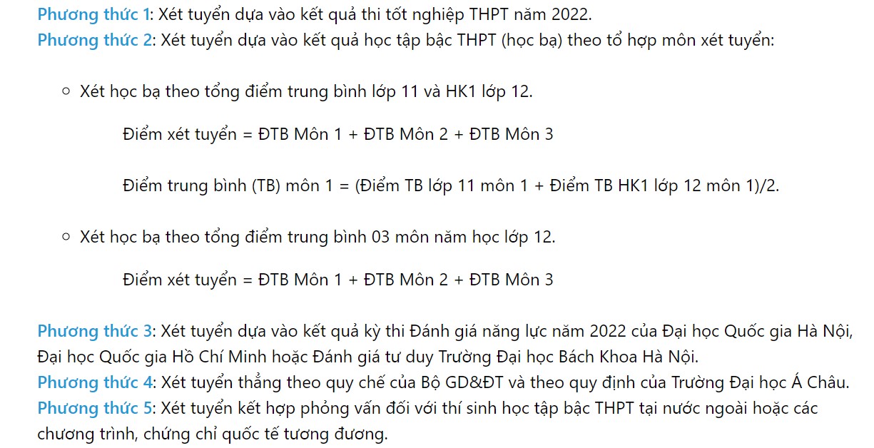 05 phương thức xét tuyển năm 2022 tại Trường Đại học CMC. Quý PH&HS tham khảo chi tiết TẠI ĐÂY.