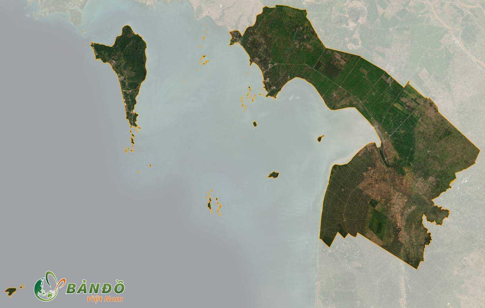 Bản đồ vệ tinh của tỉnh Kiên Giang 