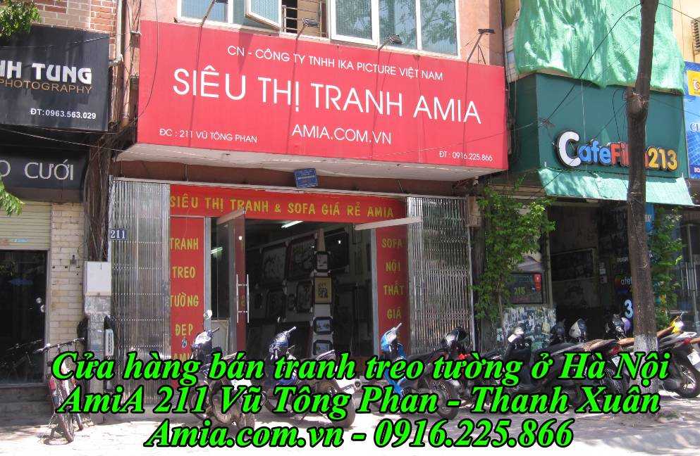 Cửa hàng bán tranh treo tường đẹp nhất Hà Nội AmiA 211 Vũ Tông Phan