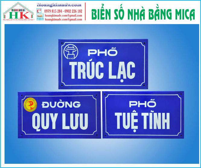 Làm biển số nhà giá rẻ tại Đà Nẵng