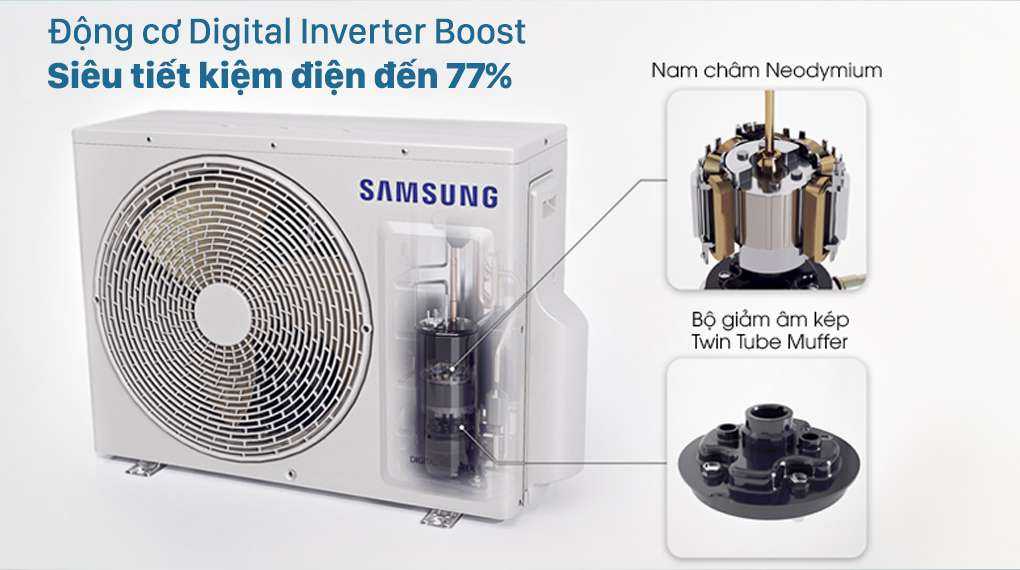 Máy lạnh Samsung Wind-Free Inverter 1 HP AR10TYGCDWKNSV - Digital Inverter Boost