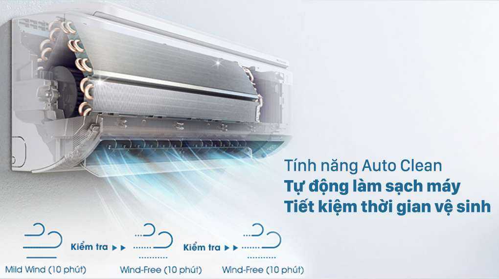 Máy lạnh Samsung Wind-Free Inverter 1 HP AR10TYGCDWKNSV - Auto Clean