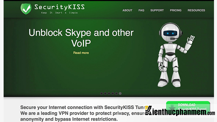 SecurityKISS VPN cho phép truy cập internet với tốc độ đáng nể