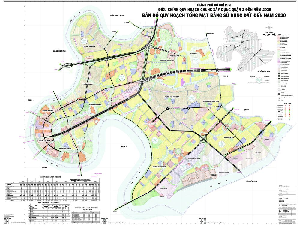 TPHCM- Bản đồ Quận 2, TP. Thủ Đức và thông tin quy hoạch mới nhất