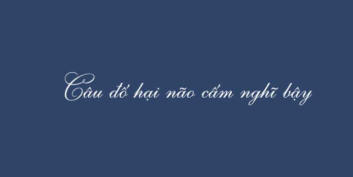 câu đố hại não cấm nghĩ bậy có đáp án